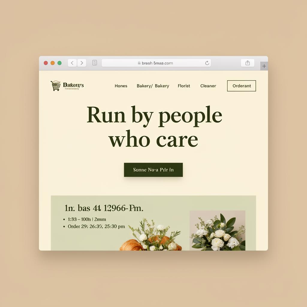 One-Page Websites for Local Service Businesses — example mockup